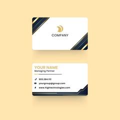 Black and gold business cardv Vector