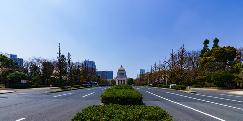 国会議事堂の外観【日本の政治のイメージ】