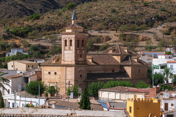 Fototapeta na wymiar church of a town in southern Spain