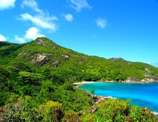 Fototapeta na wymiar Seychelles, Indian Ocean, Mahe Island, west coast, Anse Major beach