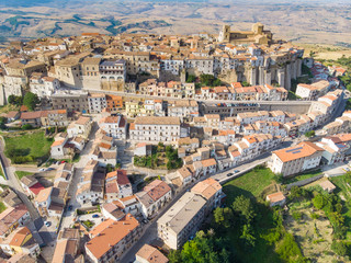 Fototapeta na wymiar Panoramic view of Acerenza. Basilicata. Italy. aerial view of Acerenza