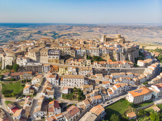 Obraz premium Panoramic view of Acerenza. Basilicata. Italy. aerial view of Acerenza