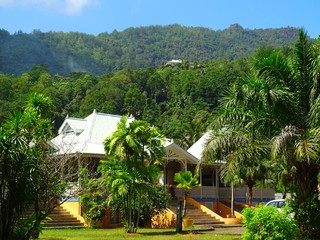 Seychelles, Indian Ocean, Mahe Island, east coast, Val des Pres area - Craft Village