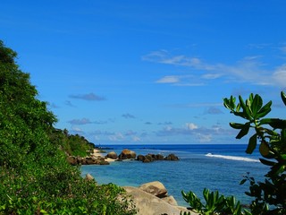 Seychelles, Indian Ocean, Mahe Island, west coast, Port Launay Marine Park, Anse Souillac beach