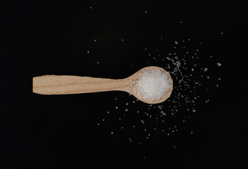 White Powder of Lemon Acid, Clay or Bentonite Texture