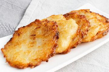 Potato Pancakes, Draniki, Deruny, Potato Latkes or Boxties