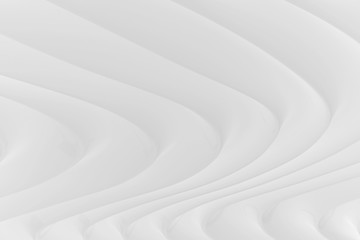 Obraz premium Digital silk cloth of wavy abstract backgrounds. Black and white 3D waves. Natural organic shapes.