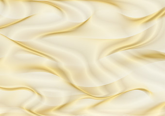 Fototapeta premium Abstract gold lines on white vector background. Golden wavy guilloche pattern useful for certificate, diploma, hi tech technology. Blank template