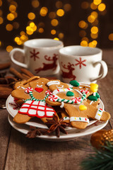 Homemade gingerbread cookies.