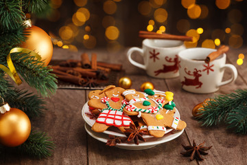 Homemade gingerbread cookies.