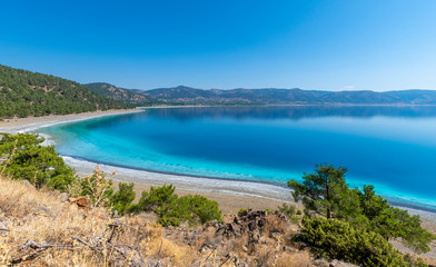 Fototapeta premium Salda Lake in Burdur Province of Turkey
