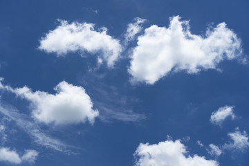 Beautiful cloud with blue sky natural background