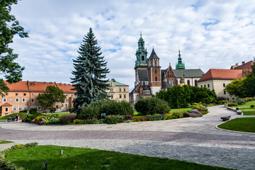 Fototapeta na wymiar Wawel Royal Cathedral in Cracow - historical capital of Poland.
