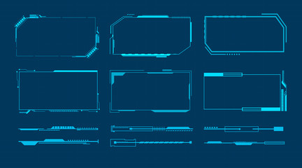 Abstract technology futuristic interface HUD concept.vector illustration.
