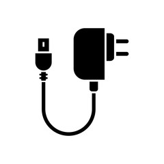 Charger, cable vector icon