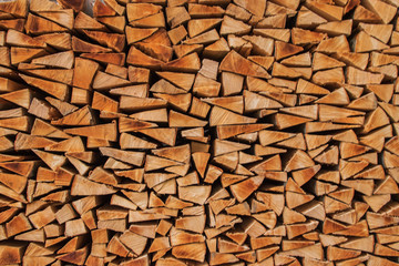 Cut wooden background in Switzerland.