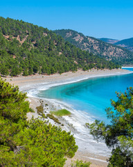 Salda Lake in Burdur Province of Turkey