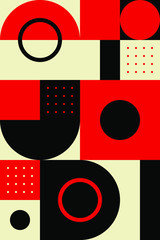 Color geometric design, vector background.