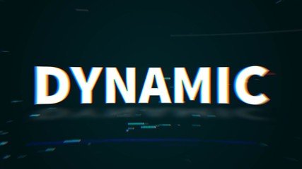 Dynamic Glitch Title Opener