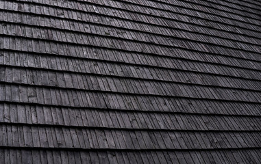 roof constructed from wood tiles