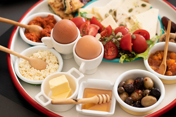 close up turkish breakfast