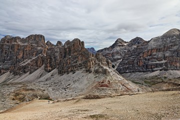 Panorama delle Dolomiti dal Rifugio Lagazuoi