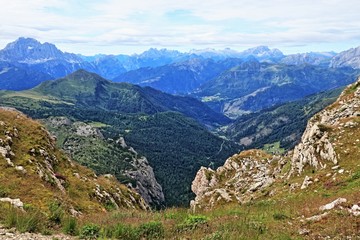 Panorama delle Dolomiti dal Rifugio Lagazuoi