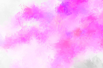 Abstract background of colorful brush strokes. Brushed vibrant wallpaper. Painted artistic creation. Unique and creative illustration.