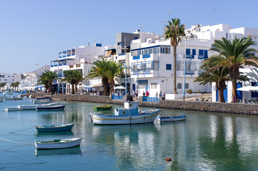 Marina in Arrecife, Lanzarote, Spain