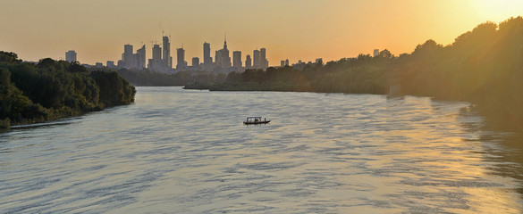 Warsaw, Poland - view of the city.	
