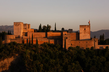 Fototapeta premium The Alhambra is a palace and fortress complex located in Granada, Andalusia, Spain.
