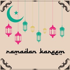 Ramadhan Kareem Handlettering. Lettering Typography