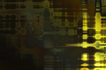 Abstract background. Geometrical elements on aged grunge texture. Graphic illustration with different color patterns.