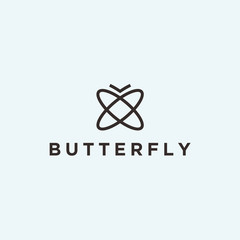 abstract butterfly logo. butterfly icon