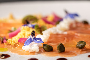 Carpaccio de saumon