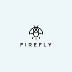 abstract firefly logo. firefly icon