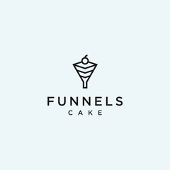Obraz premium abstract cake logo. funnel icon