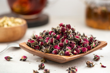 Chinese rose buds mixed for tea