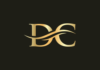 Creative Letter DC Logo Vector Template. DC Letter Linked Logo for business and company identity.