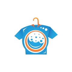 Laundry Logo designs concept vector, Washing Machine logo symbol