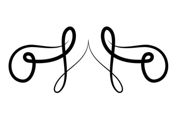 Fototapeta na wymiar black ornament in ribbon shaped design of Decorative element theme Vector illustration