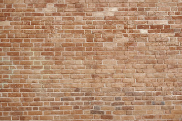 Old red brick wall texture background. Great for graffiti inscriptions