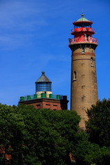 Fototapeta na wymiar Leuchtturm auf dem Kap Arkona auf der Ostseeinsel Rügen
