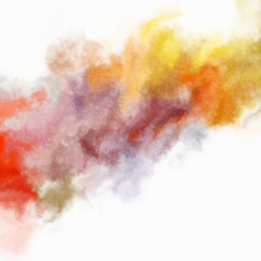 Watercolor painted background. Abstract Illustration wallpaper. Brush stroked painting. 2D Illustration.