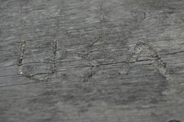 USA - auf einem  Rastplatz eingeritzte  Buchstaben - Vermutlich  eine Vergesellschaftung von Vandalismus und einer Bewunderung der USA