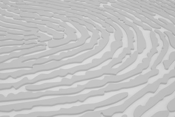 Minimalist organic abstract background. Natural black and white cyberpunk structure. Three-dimensional render visualization of microscopic shapes.