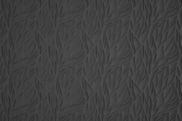 Minimalist organic abstract background. Natural black and white cyberpunk structure. Three-dimensional render visualization of microscopic shapes.