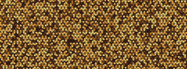 Triangular mosaic texture. Abstract polygonal background.
