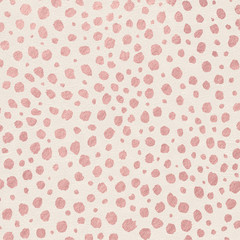 Metallic Rose Gold Animal Print Pattern on Light Leather Texture Background, Digital Paper, Cheetah