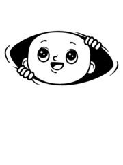 Kleines Baby schlüpft Design Comic cartoon Kleinkind